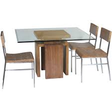 Glass Top Dining Table Set 4 Chairs Glass Top Dining Table Square Dining Tables Dining Table Design
