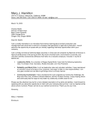 Audit/tax summer internship at cohnreznick cover letter sample. Agriculture Internship Cover Letter Samples Templates Vault Com