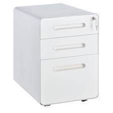 View all product details & specifications. Vinsetto 3 Draw Modern Steel Filing Cabinet W 4 Wheels Lock Pencil Box White On Onbuy