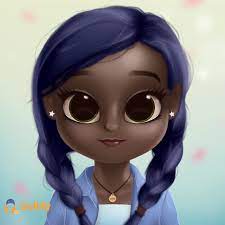 Cute Blue Haired Girl Blue Haired Girl Cute Blue Cute