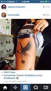 Lou Teasdale Tattoos Heart Tattoo Thigh Tattoo