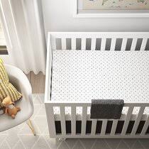 Navy blue and green modern dinosaur baby boys or girls 4 piece crib bedding set for mod dino collection. Solid Color Crib Bedding Sets You Ll Love In 2021 Wayfair