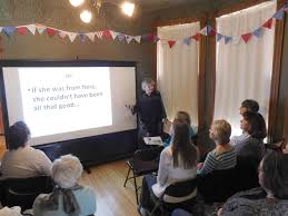 Author explains literary legacy along Highway 14