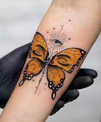 This But My Daughter Closed Eyes In Bumblebee Wings No Eye At The Top Bumb Third Eye Tattoos Unique Butterfly Tattoos Tattoos