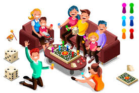 Coleccionistas, juegos de mesa, juegos didacticos, juegos divertidos, juegos infantiles, juegos para jugar en familia, juguetes, juguetes de hoy con una baraja de tarjetas con. 23 152 Familia Jugando Vectores Ilustraciones Y Graficos 123rf