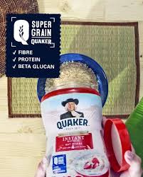 As a thick, creamy porridge or as a cereal. Anis Nabilah Hi Jom Try My Recipe Biskut Quaker