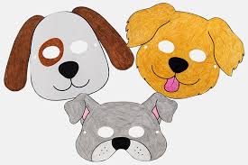 Click the image below to print. Dog Or Puppy Masks Free Printable Templates Coloring Pages Firstpalette Com