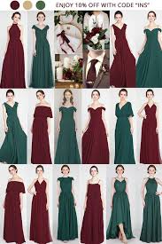 Burgundy And Emerald Green Bridesmaid Dresses Wedding Weddinginspiratio Emerald Green Bridesmaid Dresses Emerald Bridesmaid Dresses Green Bridesmaid Dresses