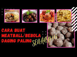 Peras setengah bagian kelapa parut untuk diambil airnya, sisanya disangrai lalu dihaluskan. Cara Buat Meatball Bebola Daging Paling Senang Memang Betol Senang Je Youtube