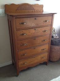 Antique Oak Highboy Dresser Oak Bedroom Furniture Black Painted Furniture Craftsman Furniture