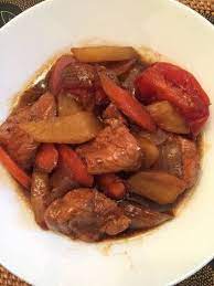 Resep Semur Kentang Dan Daging Babi Oleh Ivysfoodcorner Recipe Daging Babi Ide Makanan Masakan