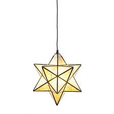 Crushed Glass Star Pendant Light Kirklands