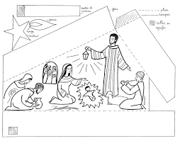 Bricolage De Noel Des Idees De Creche En Papier Kt42 Navidad Ninos Nacimiento Para Colorear Biblia Para Ninos