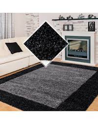 Das günstigste angebot beginnt bei € 35. Hochflor Langflor Wohnzimmer Shaggy Teppich 2 Farbig Anthrazit Grau Grosse 60x110 Cm
