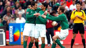 Barca eyeing belgium boss martinez. Werder Bremen Am 12 April 2003 Johan Micoud Uberrascht Oliver Kahn Wita