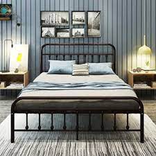 Maybe you would like to learn more about one of these? Full Size Metal Heavy Duty Bed Frame Platform Steel Slats W Headboard Footboard Furniture Beds Mattresses