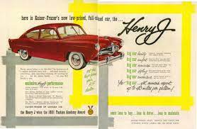 Canadian Magazine Ad For The 1951 Henry J Car Comfort Big Car Car Dealer
