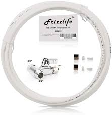 Pvc ice maker connector with 1/4 compression. Frizzlife Imc 2 Ice Maker Kit Fits For Braid Hose Connect Water Filter