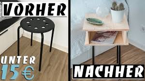 Einfacher Ikea Hack Diy Nachttisch Unter 15 Easy Alex Youtube Diy Nachttisch Nachttisch Ikea