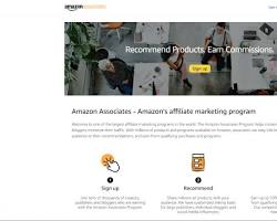Amazon Associates sign up page