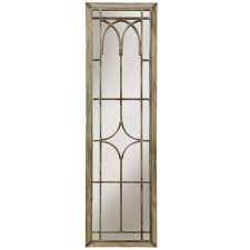 Stylecraft Entry Gate Mirror Panel Natural Wood Wooden Wall Art Wi52416ds The Home Depot