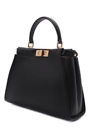 Женская черная сумка peekaboo FENDI купить в интернет-магазине ЦУМ, арт.  8BN290 ABV2