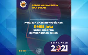 Contextual translation of :kementerian belia dan sukan into english. Bernama 2021 Budget Is Effort To Develop High Performance Sports Kbs