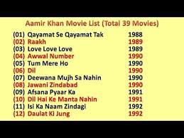 We curated a list of top aamir khan movies, selected from his vast filmography. Aamir Khan Movies List Youtube