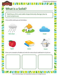 Science worksheets for grade 1 | 1st grade science worksheets for kids pdf printables. What Is A Solid 1st Grade Kids Science Worksheets Sod