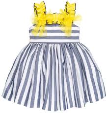 Lappepa moda infantil vestido nina estampado loros mariposas missbaby : Lappepa Moda Infantil Vestido Nina Rayas Azul Denim Amarillo Missbaby