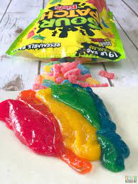The result is a dessert that is both quirky and elegant. Sour Patch Kid Edible Rainbow Slime Teach Beside Me