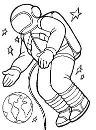 Outer space coloring pages for preschoolers. Space Coloring Page Astronaut In Space All Kids Network