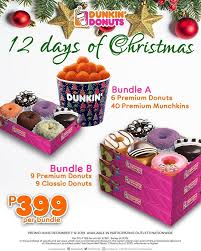 Dunkin Donuts 12 Days Of Christmas Promo Until December 12 Christmas Promo Dunkin Donuts Dunkin