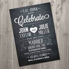 Eat Drink Celebrate Wedding Invitations Printable Invite Etsy In 2020 Wedding Invitations Wedding Invitations Diy Chalkboard Wedding Invitations