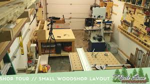 For a base cabinet less than 4' wide, you can cut all the parts except the back and toekick from one 3 ⁄ 4 ×4'×8' sheet of plywood or mdf. Shop Tour Small Woodshop Layout Youtube