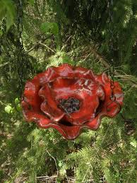 Vogeltranke Mohnblume Zum Aufhangen Etsy Keramik Blumen Tonblumen Mosaik Gartenkunst