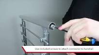 PROVA 0.22 ft. White Adjustable Elbow for Handrail Kit 86349