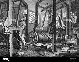 Ätzen Und Gravur Auf Papier Mit Dem Titel "Industrie Und Müßiggang, Platte  3, Die Im Leerlauf' Lehrling Im Spiel In Den Kirchhof Während  Gottesdienst', Einer Gruppe Von Männern, Die Das Spielen Auf