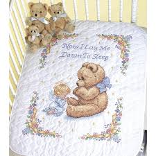 Dimensions Baby Hugs Quilt Stamped Cross Stitch Kit 34x43 Sweet Prayer 6354313 Hsn