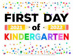 First day of kindergarten sign printable. Free Printable First Day Of School Signs 2021 Happiness Is Homemade