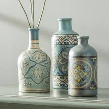 Nyx 3 Piece Decorative Bottle Set Bottles Decoration Bottle Art Bottle Crafts