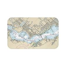 Cape Coral Nautical Chart Bath Mat Chart Mugs