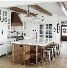 41 Rustic Farmhouse Kitchen Ideas To Make Cooking More Fun Farmhouse Kitchen Design Rustic Farmhouse Kitchen Modern Farmhouse Kitchens