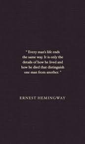 Hemingway Quotes About Death Quotesgram