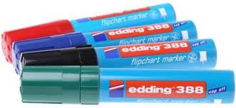 edding broad extra broad medium tip assorted marker pen flip chart markers