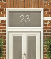 House number plaques with decorative pictures of wildlife, flowers & sybmolic motifs. Frosted Numbers Text For The Front Door Of Your Home