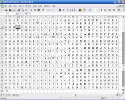 Size:large (20x20) difficulty:hard (add diagonals). Word Search Puzzle Creator Free Excel Spreadsheet
