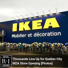 Thousands Line Up For Quebec City Ikea Store Opening Photos On A Gloomy And Rainy Day It Was Possibly The Biggest Opening For An Ikea Location In Canadian His
