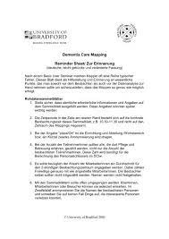Dementia care mapping gebruikt de persoonsgerichte zorgvisie van tom kitwood als basis om het gedrag en het welbevinden van personen met dementie in kaart te brengen. Dementia Care Mapping Reminder Sheet Zur Erinnerung