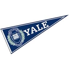 College Flags Banners Co Yale Pennant Full Size Felt